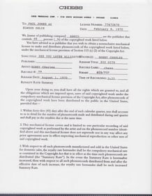 Bobby Charles rare contract