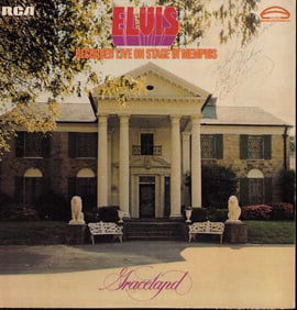 Elvis presley rare LP Graceland signed