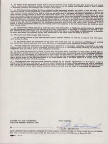 Clint Eastwood contract signed