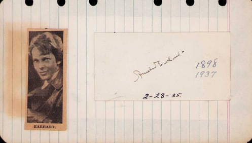 Amelia Earhart signature
