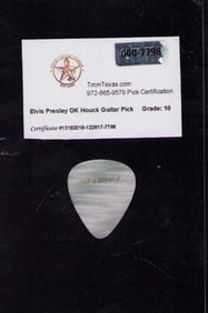 Elvis Presley owned used guitar pick