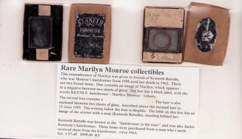 Huge documented lock of Marilyn Monroes hair
