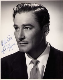 Errol Flynn signed photograph