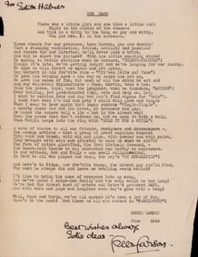 Greer Garson rare letter