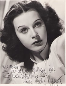 Hedy Lamarr signed photograph