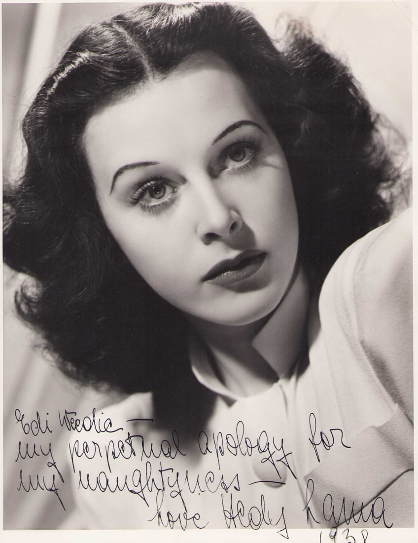 Hedy Lamarr signed photograph (1 of 1)
