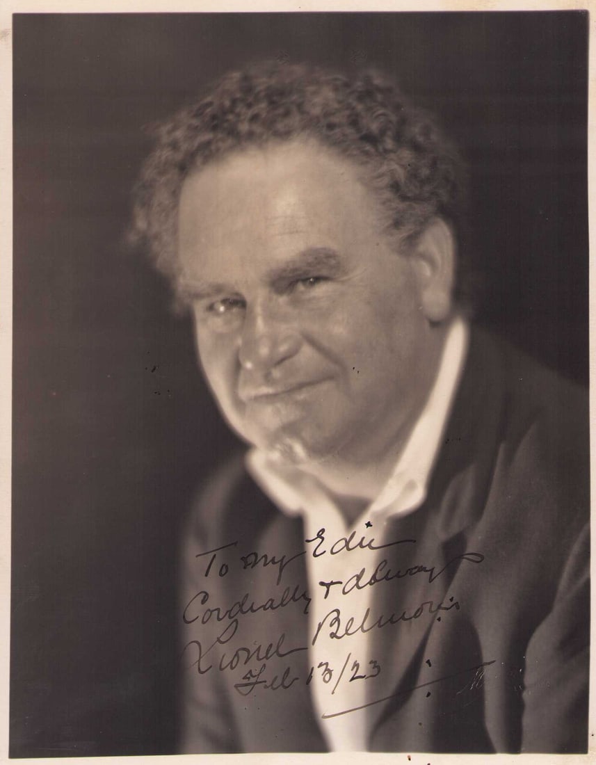 Lionel Belmore signed photograph: Rare early signed dated 1923 in silent era To My Edie Cordially and Always Lionel Belmore rare horror signature for Mark of the Vampire and Ghost of Frankenstein also a Director Certificate of Authent