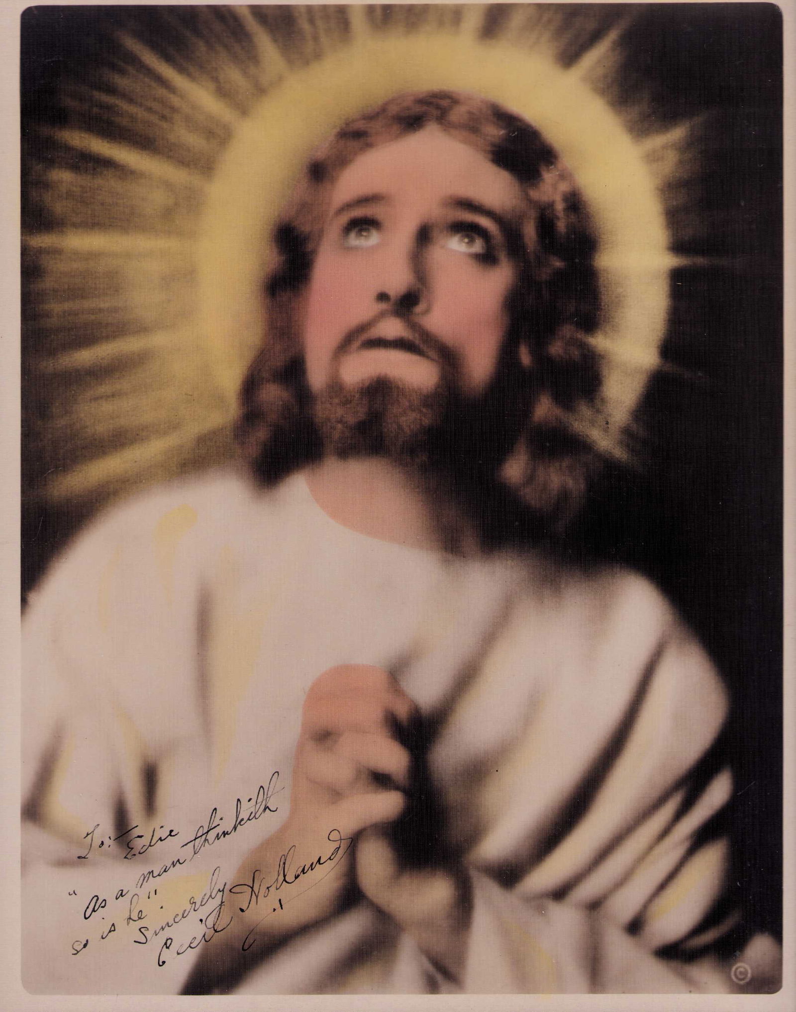 Cecil Holland extraordinarily rare signed 11x14 photograph (1 of 1)