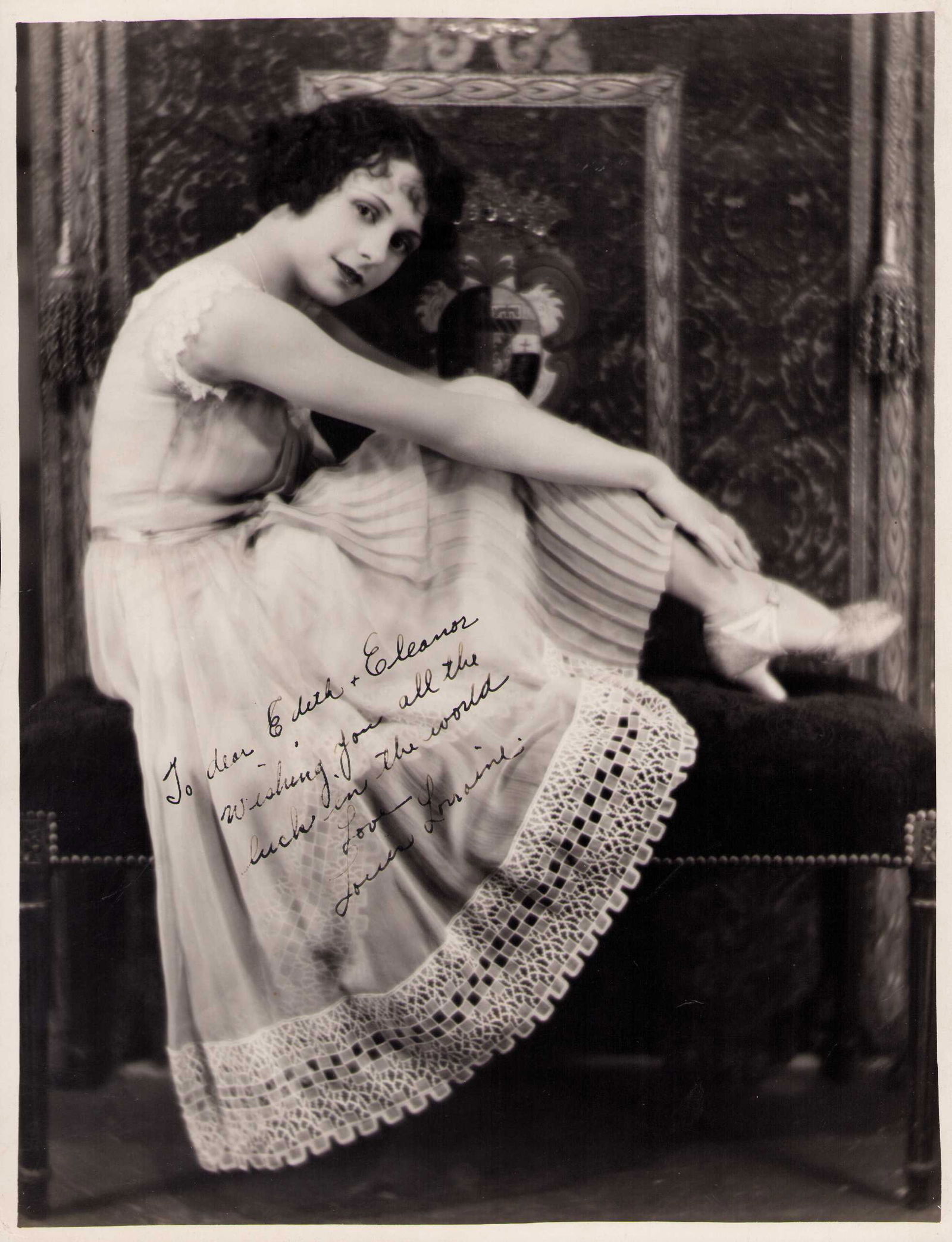 Louise Lorraine signed 11x14 photograph (1 of 1)