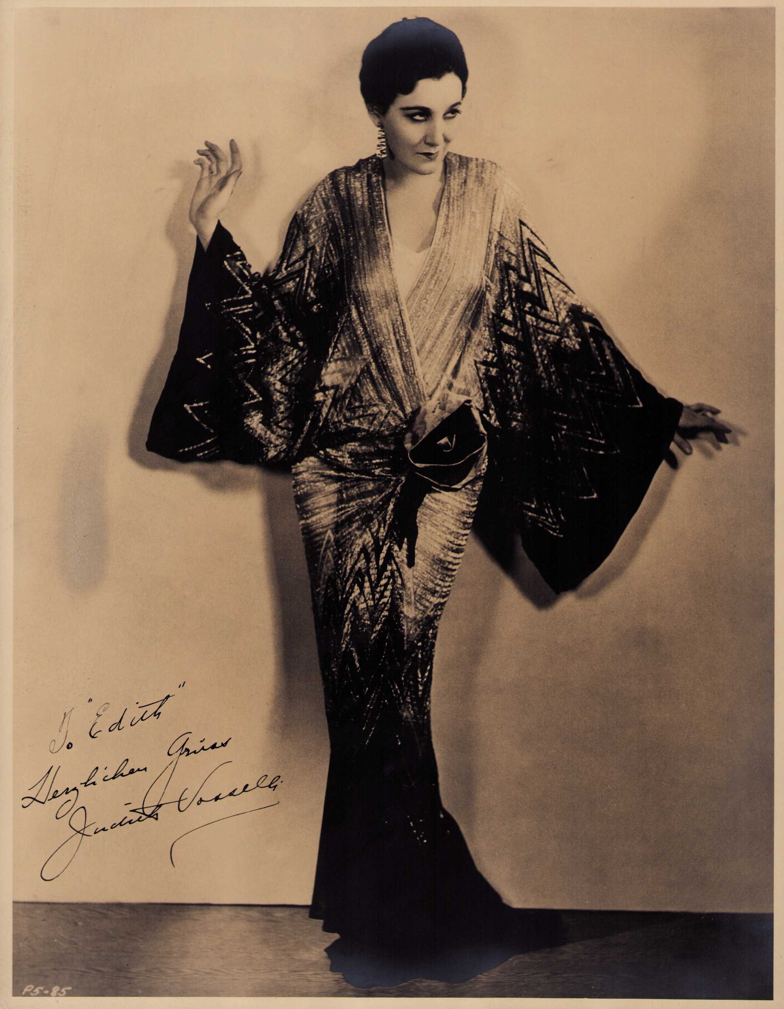Judith Voselli signed photograph 11x14: A Tale of Two cities in 1935 was her last film before retiring incredible shot large 11x14 Certificate of AuthenticityEVERY item in this auction comes with at minimum a full illustrated serial numbere