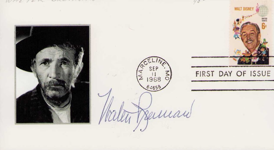 Walter Brennan signed FDC (1 of 1)