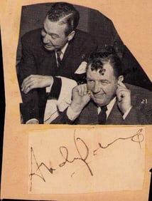 Andy Devine signature