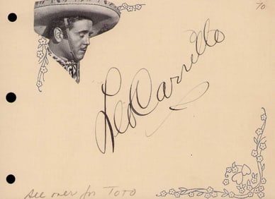 Leo Carillo signature