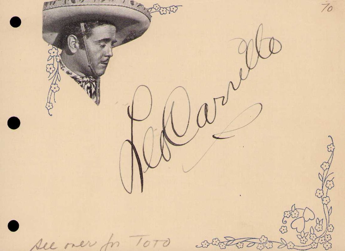 Leo Carillo signature (1 of 1)