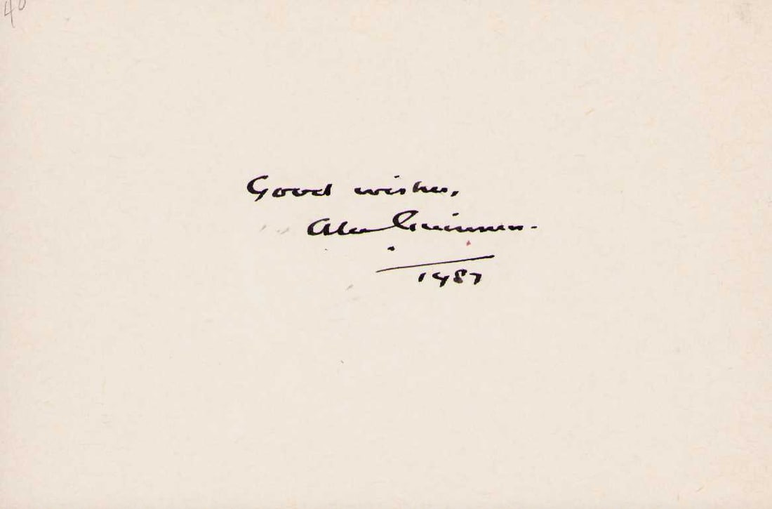 Alec Guinness signed card (1 of 1)