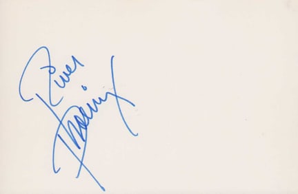 River Pheonix signed card