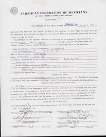 Alice Cooper early contract signed