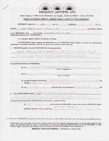 Jackson Browne signed contract