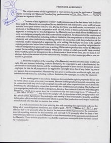 The Box Tops signed contract