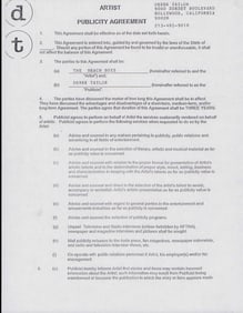 The Beach Boys contract signed