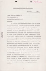 Peter Fonda contract signed PSA DNA
