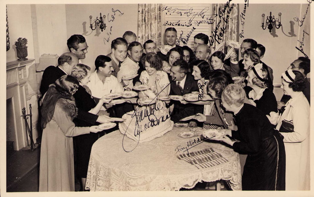 Jeanette MacDonald and others signed photograph (1 of 1)