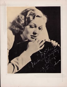 Rita Johnson signed photograph
