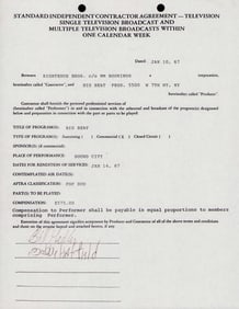 Righteous Brothers signed contract