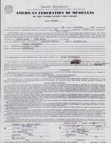 Patsy cline signed contract