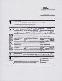 Burt Bacharach signed contract