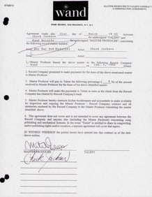 Chuck Jackson signed contract