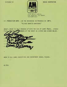 Flying Burrito Brothers signed contract