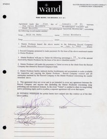 Isley Brothers signed contract