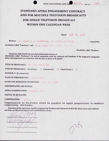 Simon and Garfunkel signed contract