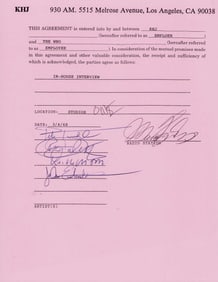 The WHO signed contract