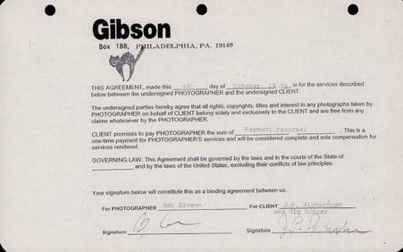 The Big Bopper signed contract