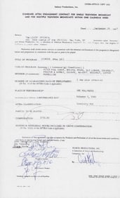 The Lovin Spoonful signed contract