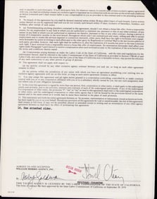 Stockard Channing signed contract