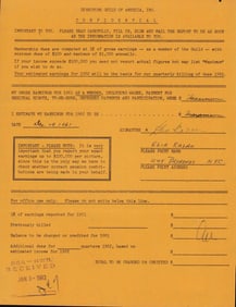 Elia Kazan signed contract