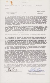 Merle Kilgore signed contract