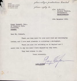 Gary Cooper signed contract