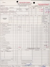 John Delorean signed contract