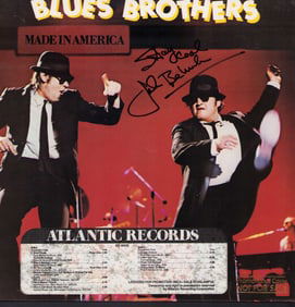 Blues Brothers Made in America LP signed by John Belushi