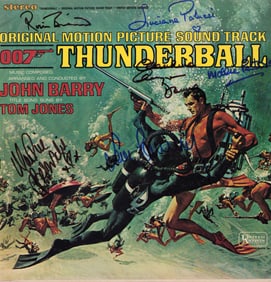 Thunderball signed soundtrack LP