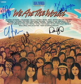 We are the World signed LP