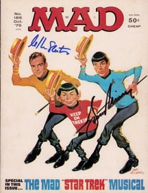 Mad magazine Star Trek signed