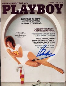 Barbra Streisand signed Playboy