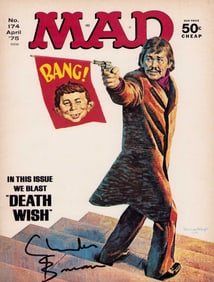 Charles Bronson MAD magazine signed