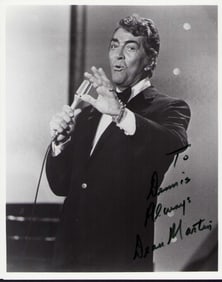 Dean Martin signed photograph