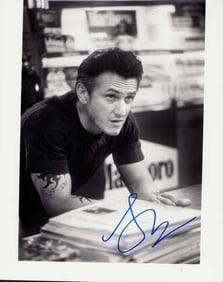 Sean Penn signed photograph